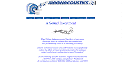 Desktop Screenshot of magnacoustics.com